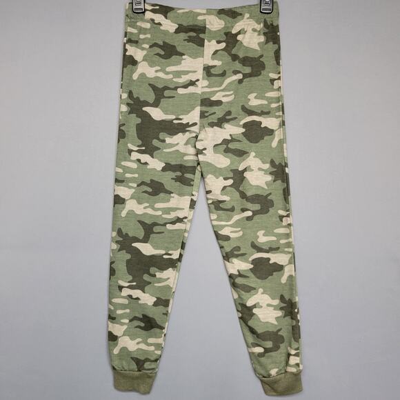Revolution Pants Boys Medium 10 Camo Green Jogger Lounge Casual Youth Pull On - Picture 1 of 9